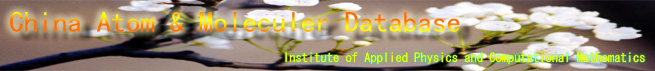 China Atomic and Moleculer Database